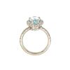 Image 3 : 2.50 ctw Aquamarine & Diamond Ring - 14KT White Gold