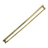 Image 2 : Antique Solid 14K Yellow Gold Rectangular Textured Work Bar Pin Brooch