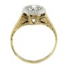 Image 8 : Antique 14k TT Gold .40 ctw Old European Cut Diamond Solitaire Engagement Ring