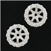 Image 2 : New 14k White Gold 0.44 ctw Round Brilliant Cut Prong Set Diamond Halo Jackets