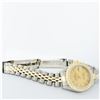 Image 5 : Rolex Ladies 2T Yellow Gold & Stainless Steel Champagne Roman Wristwatch 26MM