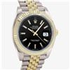 Image 1 : Mens 18K Two Tone Yellow Gold And Stainless Steel Black Index 41MM Datejust With