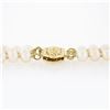 Image 7 : 3 Strand 4-4.5mm Cultured Pearl Necklace w/ 14k Yellow Gold Wide Filigree Clasp