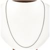 Image 6 : Estate Solid 14K White Gold 20" Long 1.3mm Polished Box Link Chain Necklace