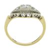 Image 4 : Vintage Keepsake 14k Two Tone Gold 0.36 ctw Diamond Open Work Geometric Ring