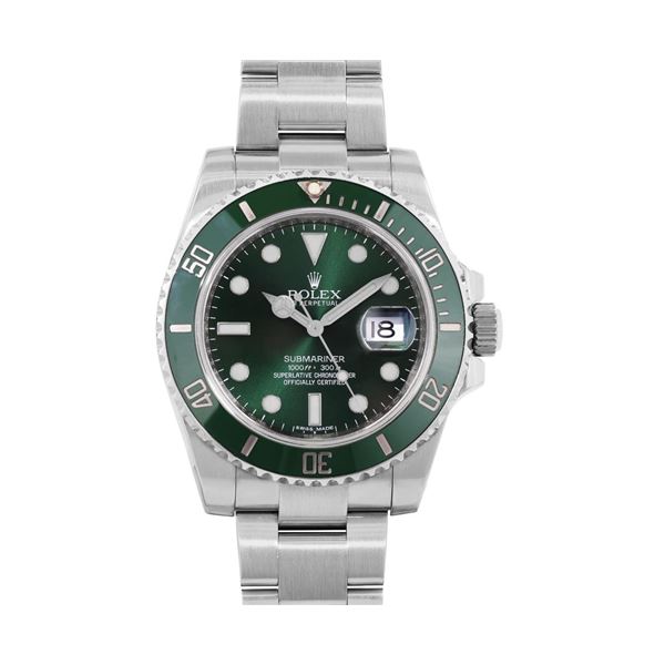 Rolex Mens Stainless Steel 40MM Hulk Submariner