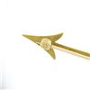 Image 7 : Antique Art Nouveau Solid 14k Yellow Gold Detailed Seed Pearl Arrow Pin Brooch