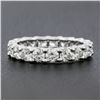 Image 5 : Classic 14k White Gold 2.94 ctw Shared Prong Set Round Diamond Eternity Band Rin