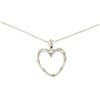 Image 1 : 14kt WG Heart Pendant with chain