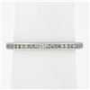 Image 3 : Antique Art Deco Solid Platinum .50 ctw Channel Diamond Eternity Stack Band Ring