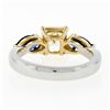 Image 7 : Platinum 18k Gold 2.61 ctw GIA Fancy Yellow Radiant Diamond Marquise Sapphire Ri