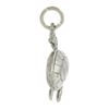 Image 4 : Solid 14K White Gold Detailed Polished Finish Turtle Charm Pendant w/ Bail