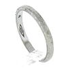 Image 1 : Antique 18K White Gold 2.3mm Engraved Wheat Work Eternity Stackable Band Ring