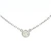 Image 1 : 14kt WG Solitare Necklace 0.24 cts.