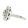 Image 4 : Vintage 14K Gold 1.75 ctw GIA Fiery Round Brilliant Diamond Cluster Platter Ring