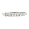 Image 4 : Solid 14K White Gold .30 ctw Round Brilliant Prong Diamond Stackable Band Ring