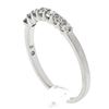 Image 5 : Solid 14K White Gold .30 ctw Round Brilliant Prong Diamond Stackable Band Ring