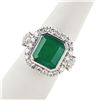 Image 3 : 8.77 ctw Emerald and 1.91 ctw Diamond Platinum Ring (GIA CERTIFIED)