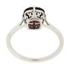 Image 6 : NEW 14k White Gold 2.5 ctw Cushion Rhodolite Garnet Prong Open Work Solitaire Ri
