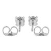 Image 2 : NEW Classic 14K Gold 0.44 ctw Round Brilliant Cut Diamond Prong Set Stud Earring
