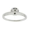 Image 6 : Vintage 14k White Gold 0.39 ctw Diamond Cluster Solitaire Engagement Promise Rin