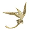 Image 1 : Vintage 14K Gold Detailed Textured Polished Flying Bird Pin Brooch Pendant