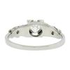 Image 5 : Art Deco 18k White Gold .40 ctw Old Cut Diamond Solitaire Engagement Promise Rin