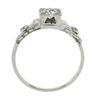 Image 6 : Art Deco 18k White Gold .40 ctw Old Cut Diamond Solitaire Engagement Promise Rin