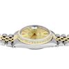 Image 5 : Rolex Mens 2 Tone Champagne Index Diamond Bezel Datejust Wristwatch With Rolex B