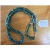 Image 1 : One Thirty Inch Strand of Green Antique Kambora Trade Beads