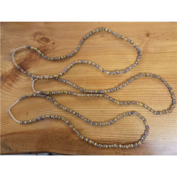 Three Strands of French Cross Venetian Trade Beads