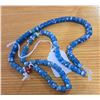 Image 1 : One Twenty-Six Inch Strand of Antique Blue Kambora Trade Beads