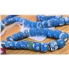 Image 3 : One Twenty-Six Inch Strand of Antique Blue Kambora Trade Beads