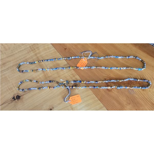 Two 38” Strands of Mixed Antique Trade Beads