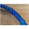 Image 5 : One 23” Strand of Antique Translucent  Blue Padre Beads