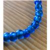 Image 6 : One 23” Strand of Antique Translucent  Blue Padre Beads