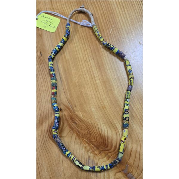 One 22” Strand of Antique Venetian Millefiori Trade Beads