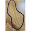 Image 1 : One 24” Strand of Antique Russia Blue Trade Beads