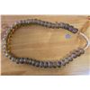 Image 1 : One 27” Strand of Antique Sand Cast Butterscotch Colored Trade Beads