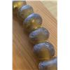 Image 4 : One 27” Strand of Antique Sand Cast Butterscotch Colored Trade Beads