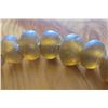 Image 7 : One 27” Strand of Antique Sand Cast Butterscotch Colored Trade Beads