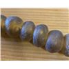Image 8 : One 27” Strand of Antique Sand Cast Butterscotch Colored Trade Beads