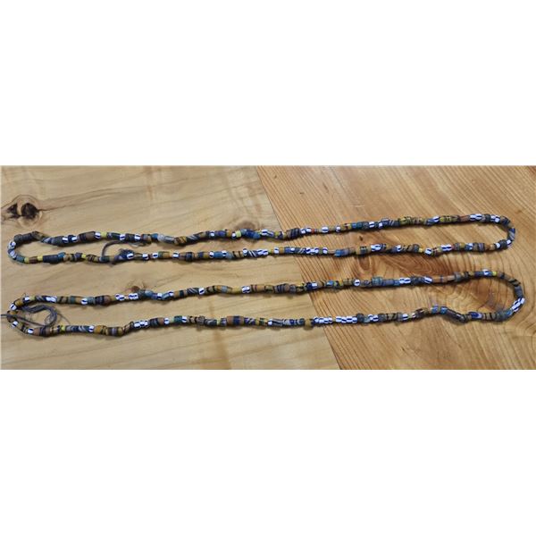 Two 38” Strands of Mixed Antique Trade Beads