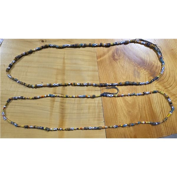 Two 38” Strands of Mixed Antique Trade Beads