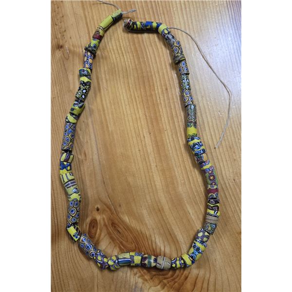 One 27” Strand of Antique Venetian Millefiori Trade Beads