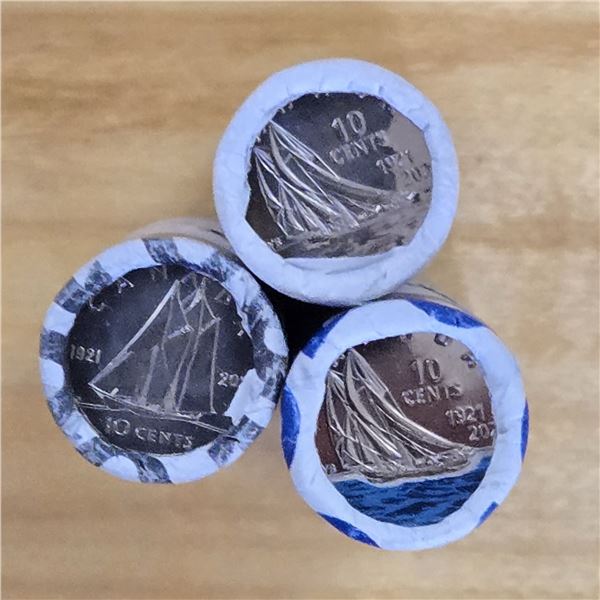 2021 10 Cent Special Wrap Roll Collection- “100th Anniversary of the Bluenose”