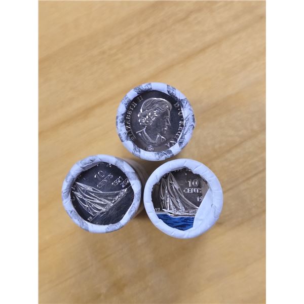 2021 10 Cent Special Wrap Roll Collection- “100th Anniversary of the Bluenose”
