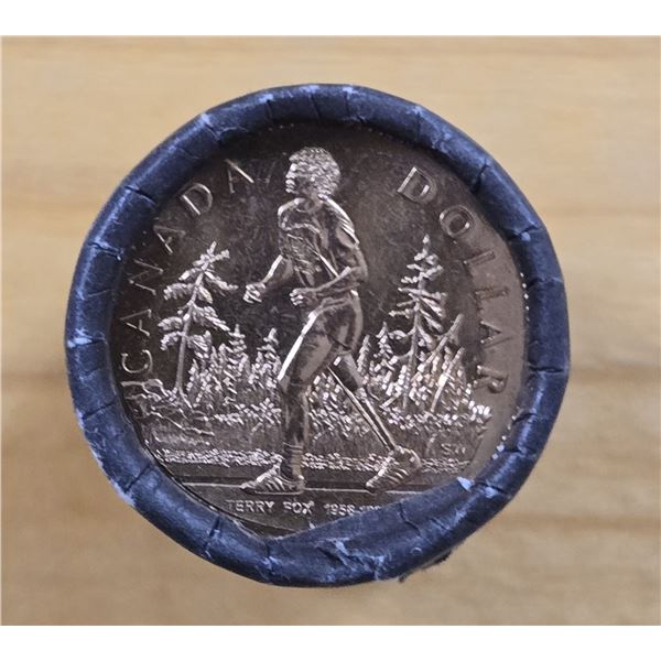 2007 Uncirculated & Unopened Roll of Canadian “Terry Fox” Commemorative Loonies.