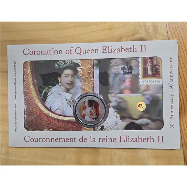 2013 RCM “Coronation of Queen Elizabeth II 60th Anniversary Coin & Stamp Set