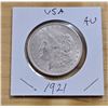 Image 1 : One 1921 American Silver Morgan Dollar.